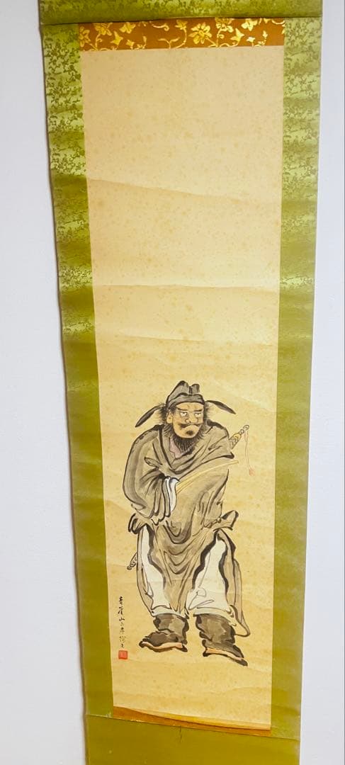 青崖 钟馗 水墨画 掛軸 011 青崖 钟馗 水墨画 掛軸 011