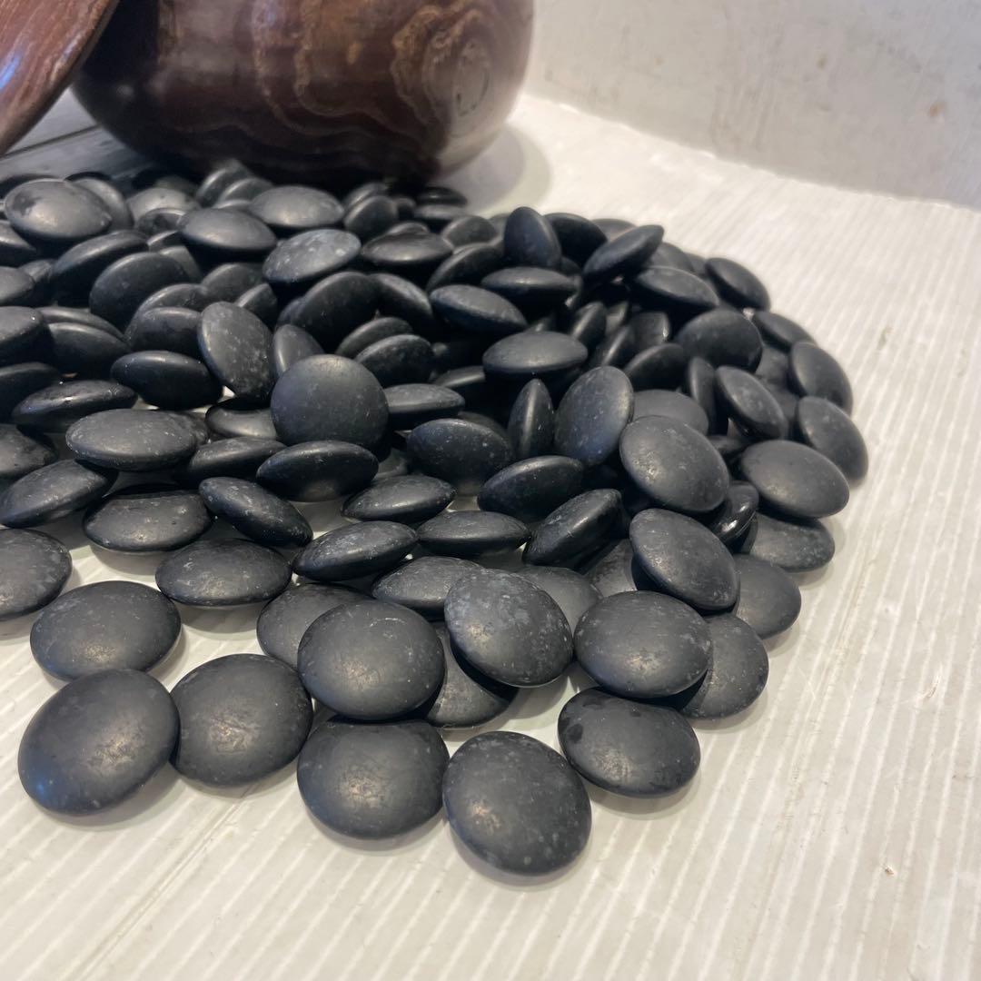 【碁石セット】囲碁 蛤 貝 木製 趣味 遊び　那智黒石　室内ゲーム