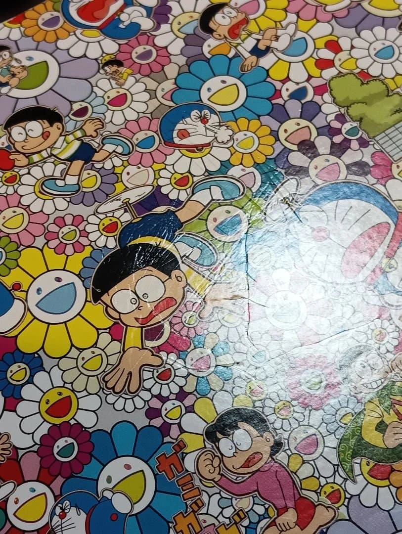 訳あり ドラえもん展 ジグソーパズル 1000P 村上隆 早いもの勝ち糊無し箱傷