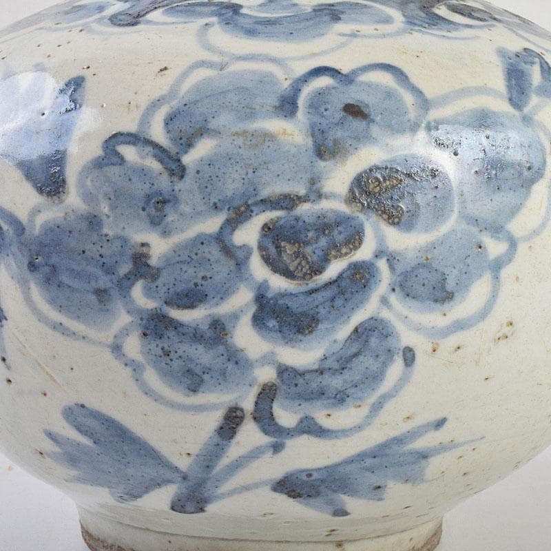 朝鮮美術 李朝 高麗白磁 染付 花文 壷 時代箱付 F R9160B - メルカリ