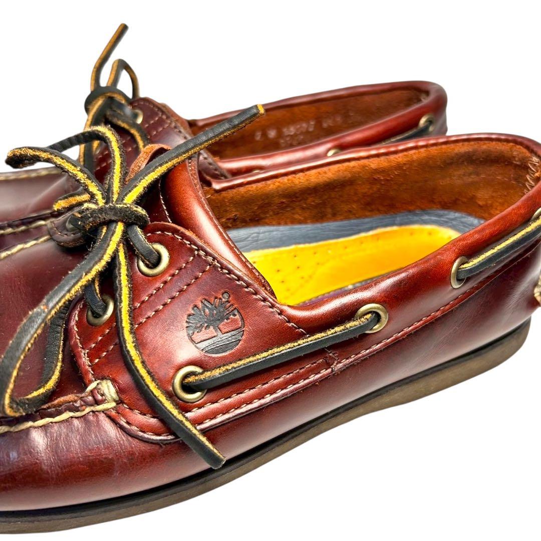 Timberlandティンバーランド2eye デッキシューズ　ブラウン赤茶