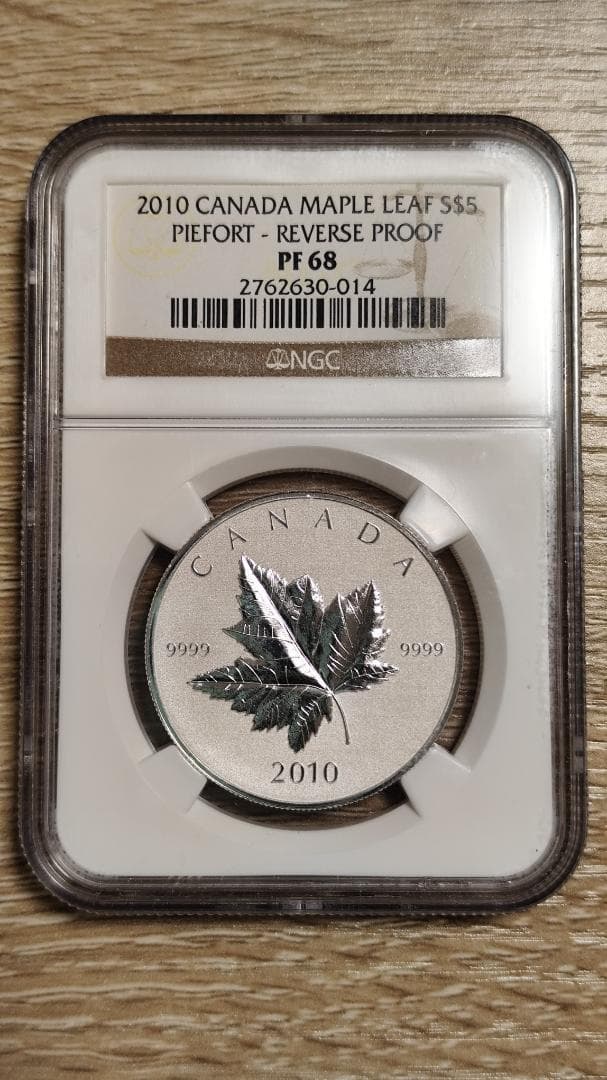 NGC PF68☆2010 カナダ メイプルリーフ 銀貨 純銀 記念 コイン