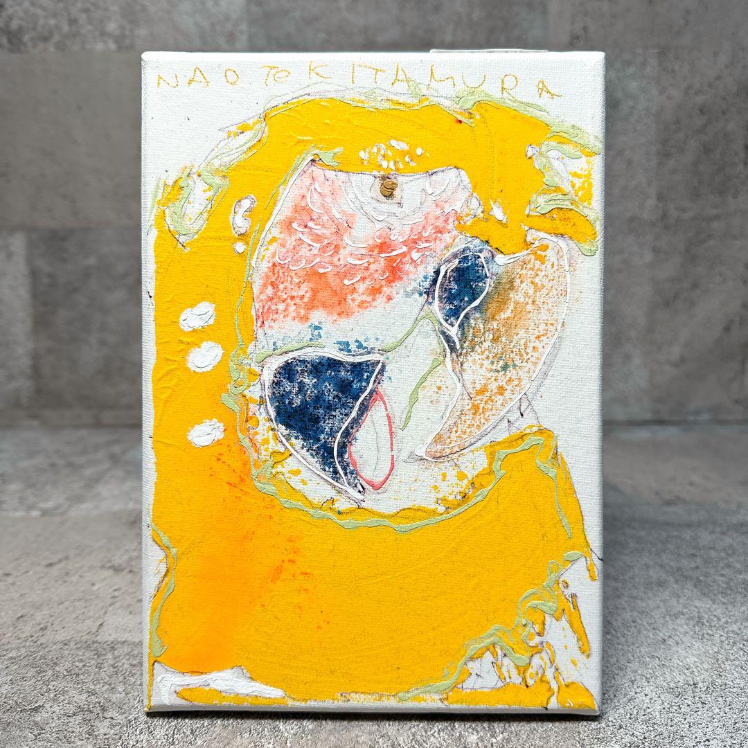 原画 肉筆】北村直登 5649 「振れやしない無償の愛 オウム」 SMサイズ