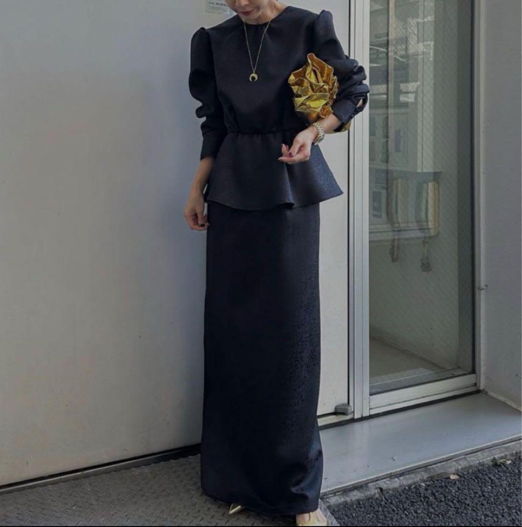 アメリヴィンテージ LADY LIKE PEPLUM DRESS Ameri VINTAGE LADY LIKE