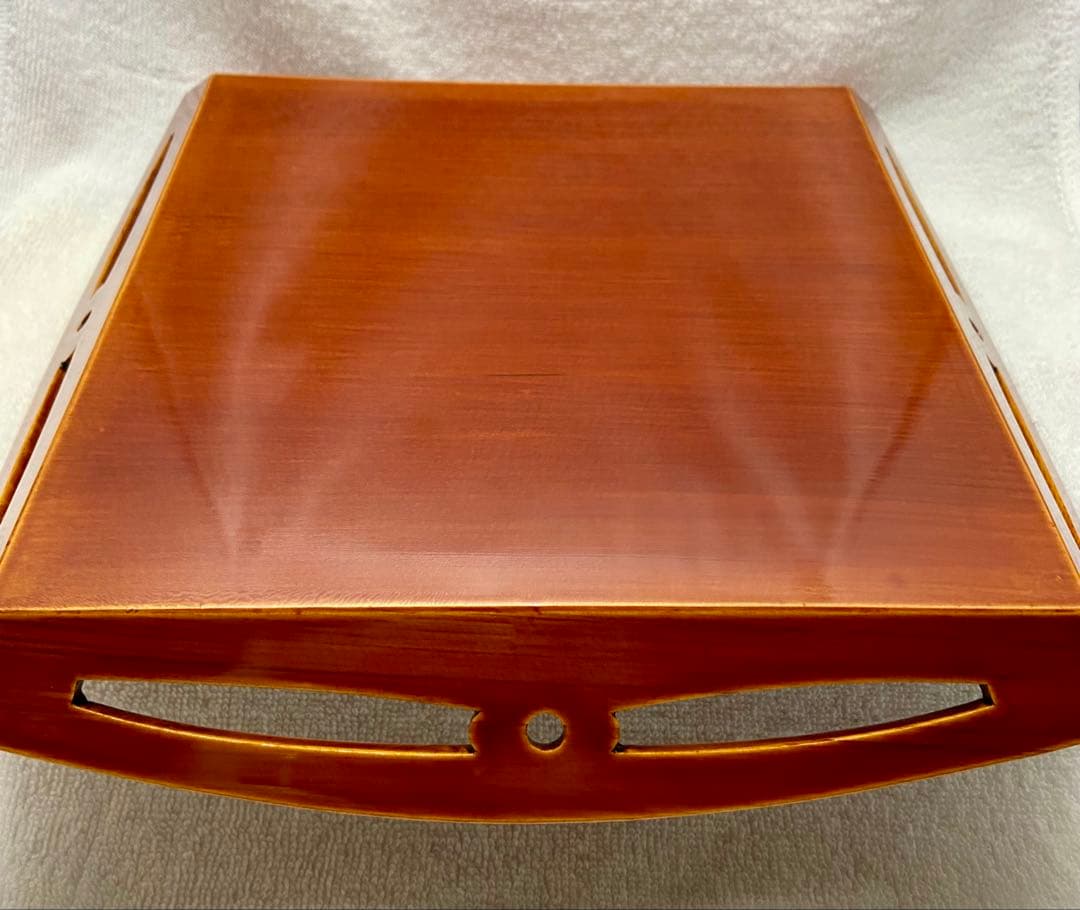 遠州流 成趣庵 壽 茶道具 四方盆 漆 飛騨春慶【匿名配送】