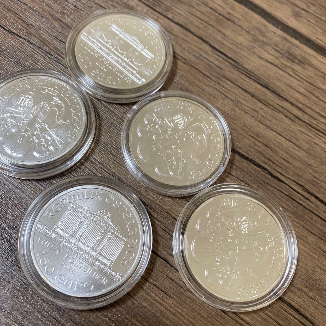 純銀 1オンス 5枚セット 2024 オーストリア ウィーン・フィルハーモニー