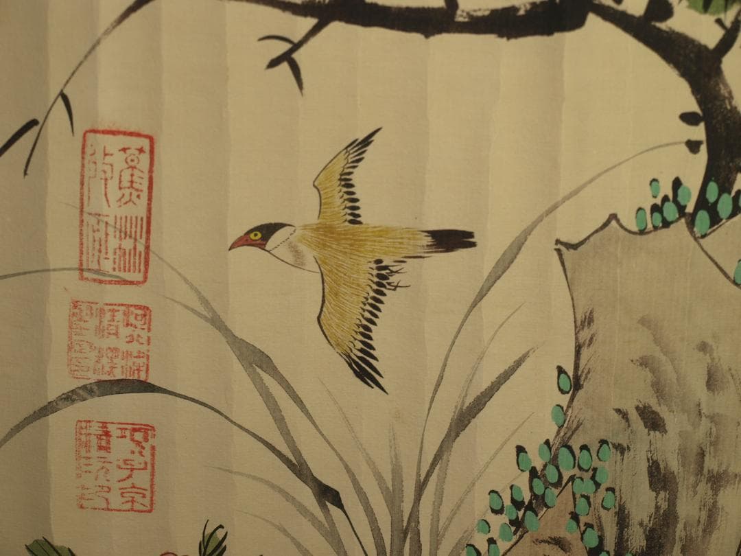 中国明時代の掛軸激安骨董品肉筆保証博物館保管品 BD449A11-6