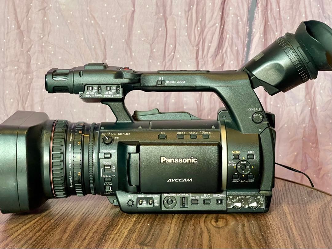 訳ありPanasonic AG-AC160 業務用カメラ バッテリーACアダブタ