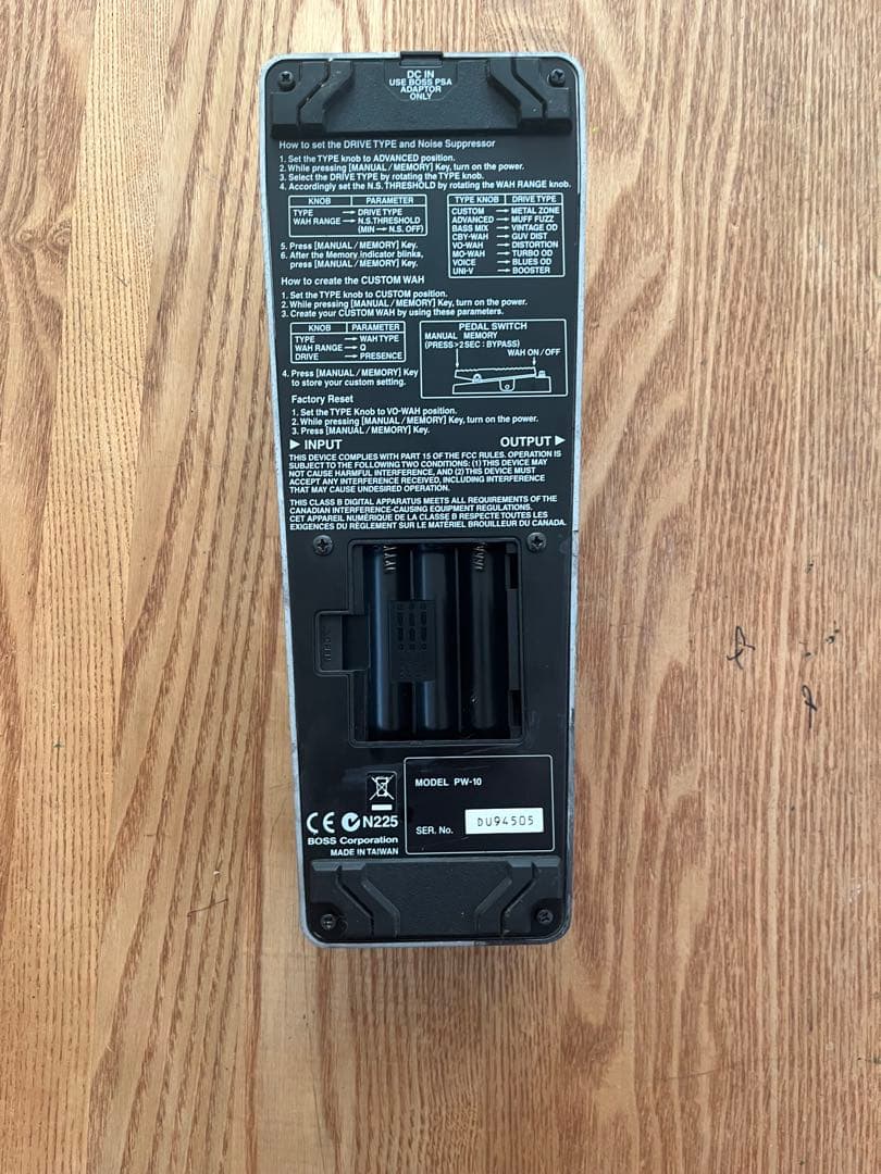 BOSS ワウペダル　PW-10