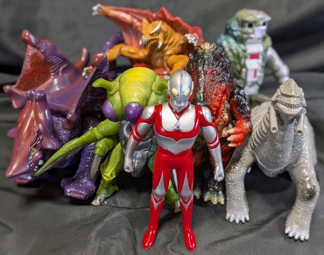 ウルトラマングレート＆登場怪獣（バンダイ）ソフビフィギュア7体セット