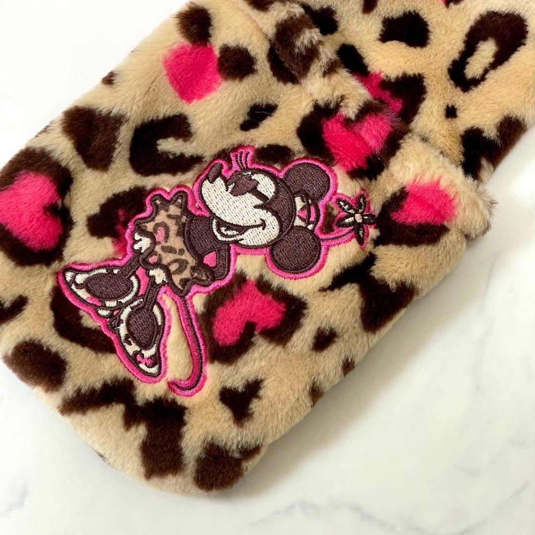 ディズニー ミニー マフラーファンキャップ ヒョウ柄 大阪正規品