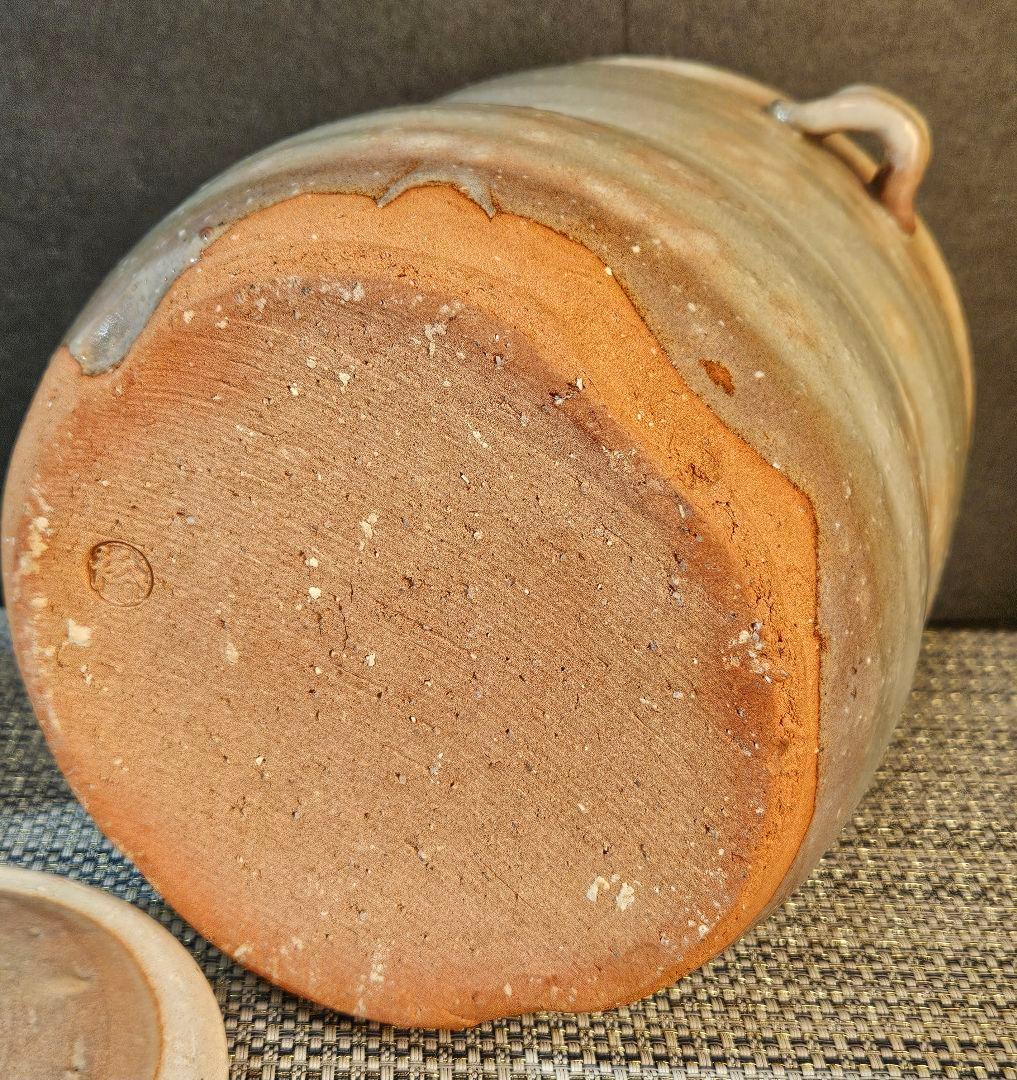 県無形文化財 日本工芸会正会員 名工 岡田裕 作 萩焼 水指