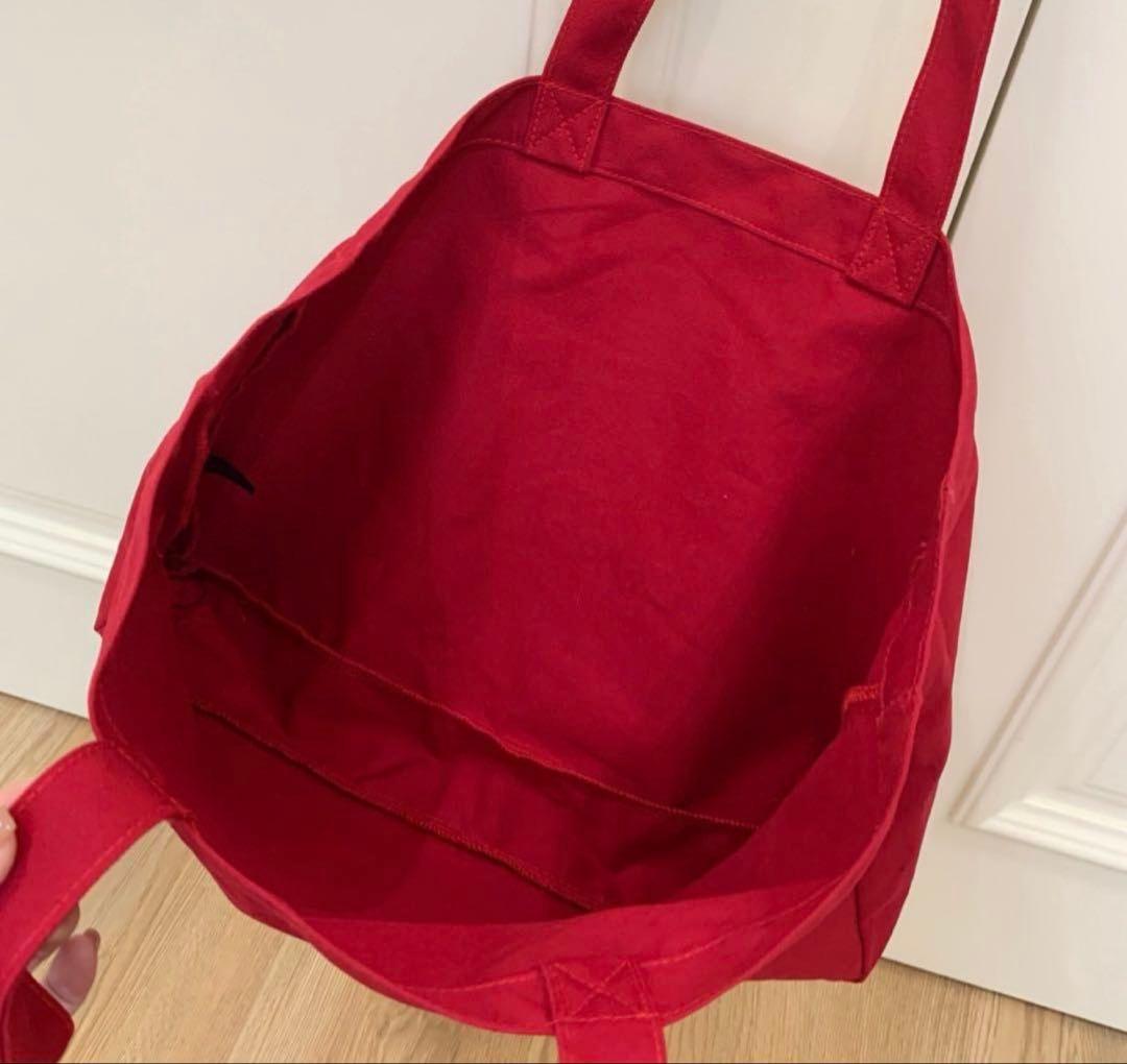 未使用 CHANEL ノベルティ 大容量 レッド トートバッグ