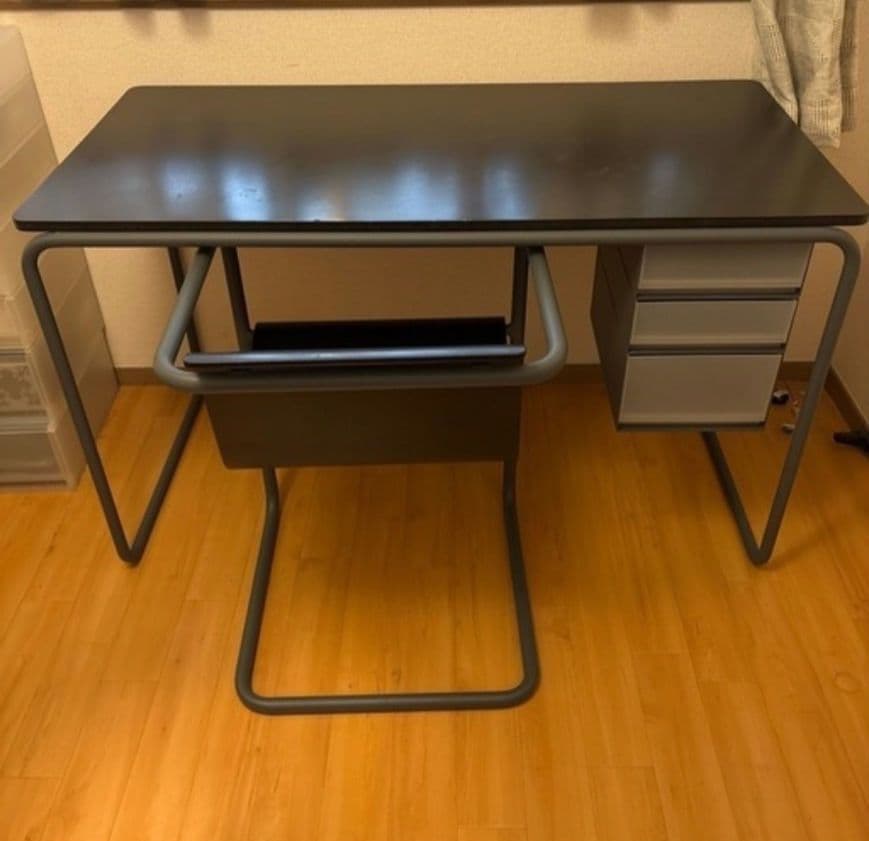 トーネット 無印良品 スチールパイプデスク&チェアセット