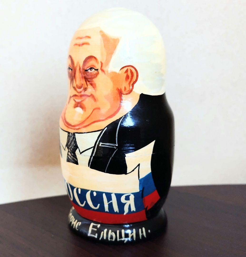 【民芸品】マトリョーシカ　ロシア人形　歴代大統領　民芸品（★美品★）