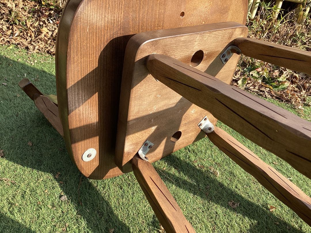 [さのちゃん] ビンテージ木製スツール カウンターチェア