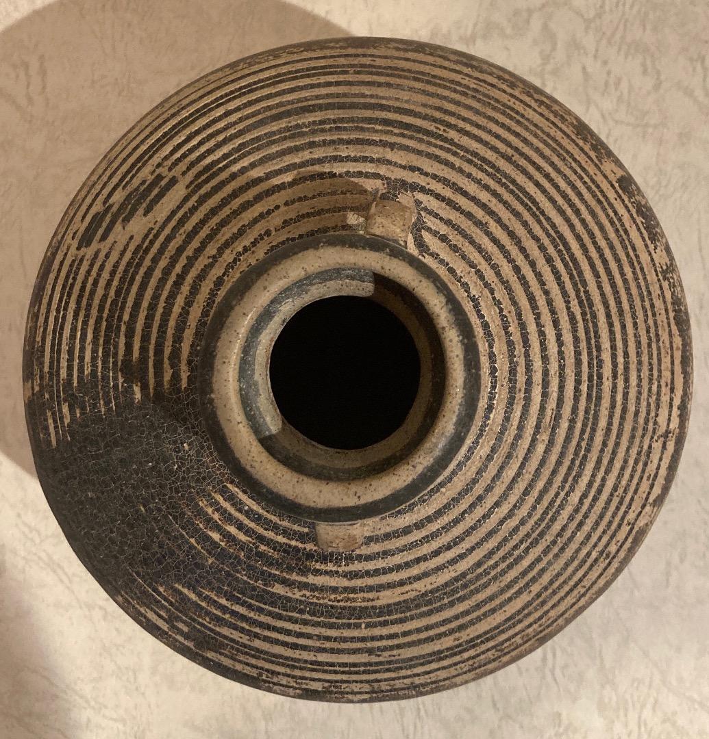 骨董 タイ 古都 スワンカクローク窯の耳付き、花瓶