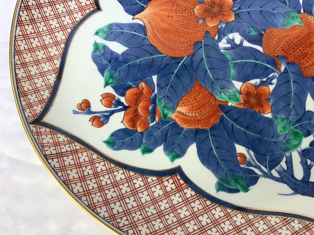 桃文様大皿(飾皿) 46cm