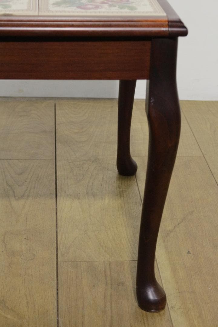 イギリス☆タイル天板サイドテーブル☆DemainCOLLECTION☆木製家具