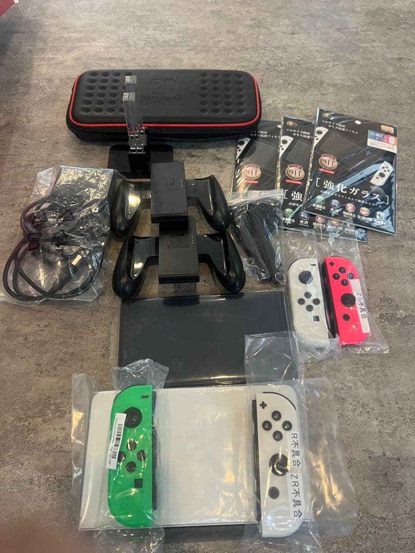 Nintendo Switch有機EL.ジョイコン不具合あり　64GB SD付き