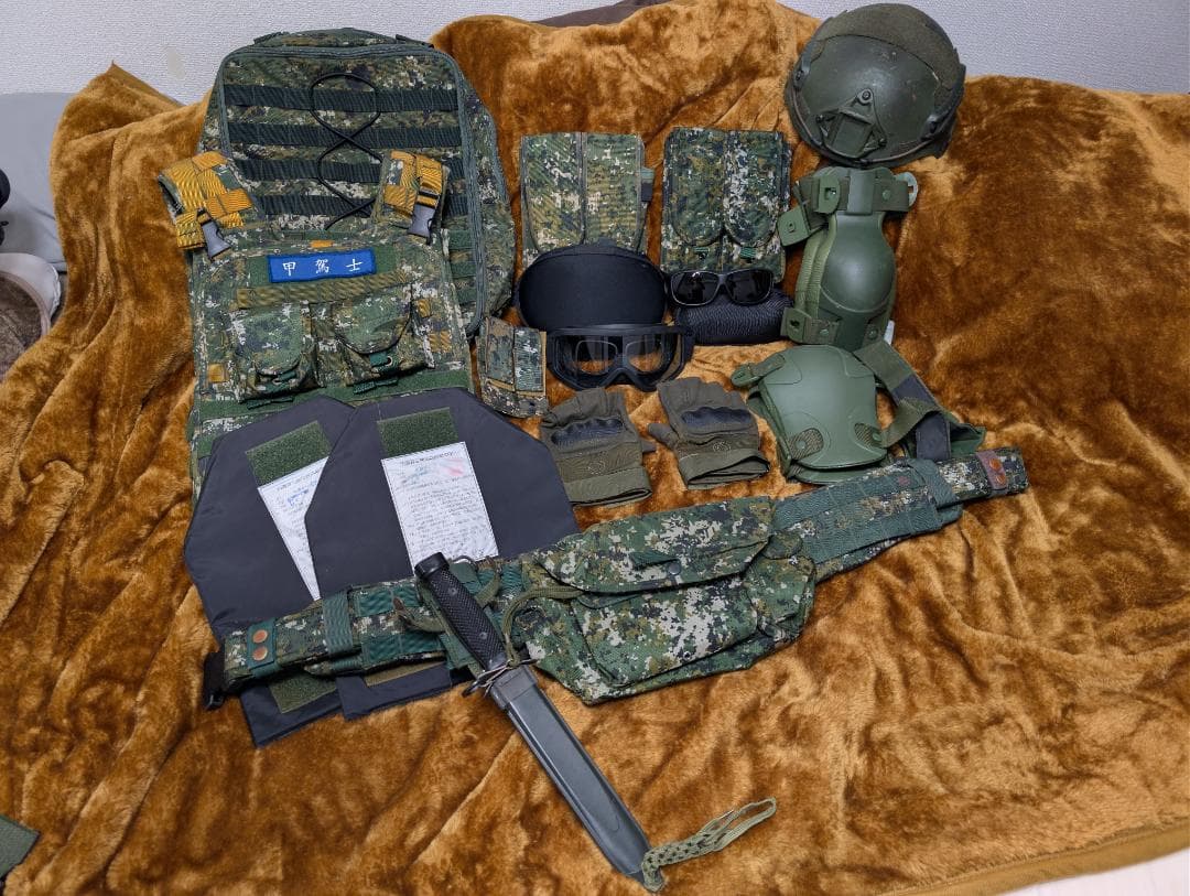 官品) 台湾陸軍3A防弾ソフトプレート2枚セット (CV-105 中華民国