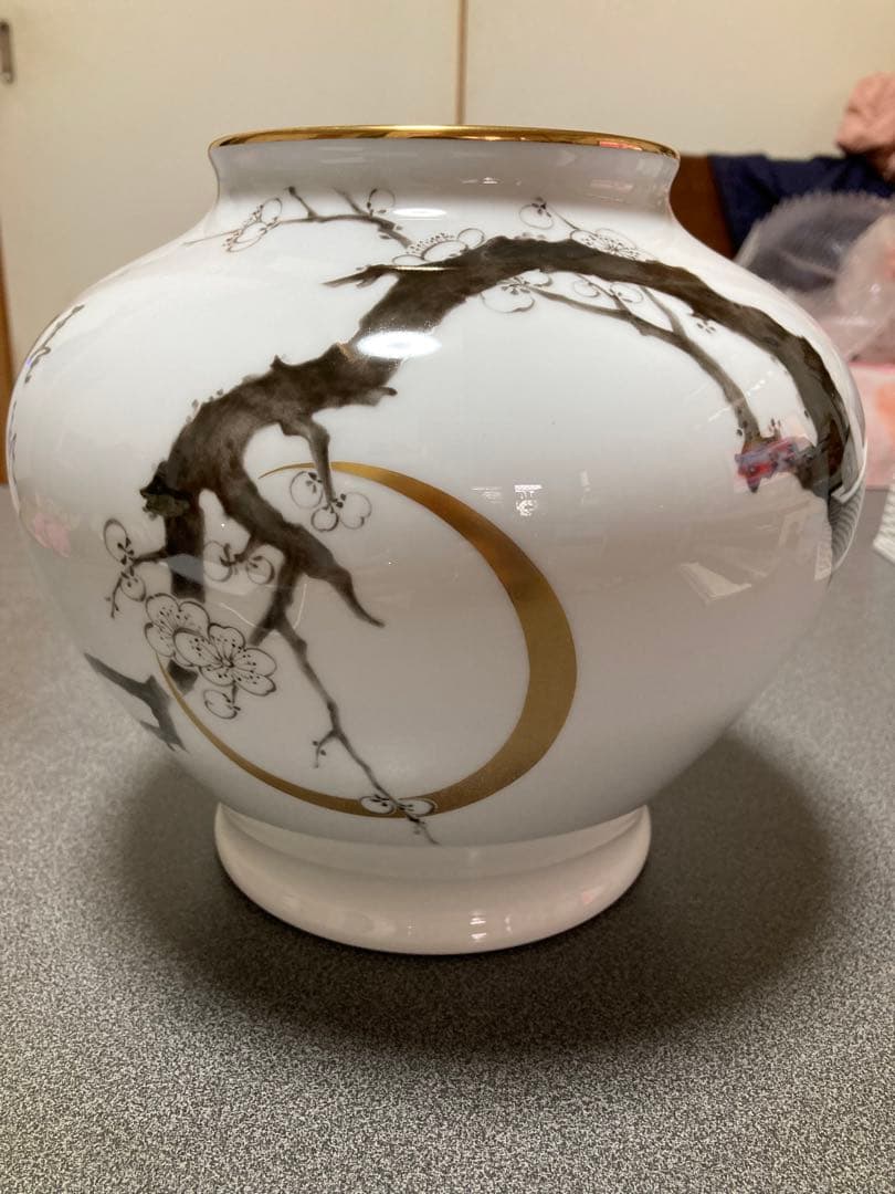 百木春夫作 高級磁器 限定版 桜花瓶皇室担当 セール