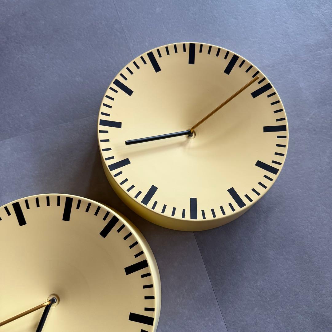 【専用】HAY アナログ掛け時計　Shane Schneck 北欧　イエロー