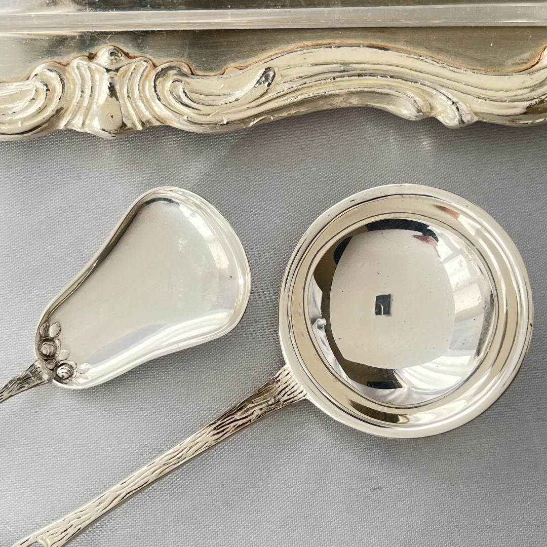 ANTIKO】 薔薇のクリームスプーン / シュガースプーン【純銀】 - メルカリ