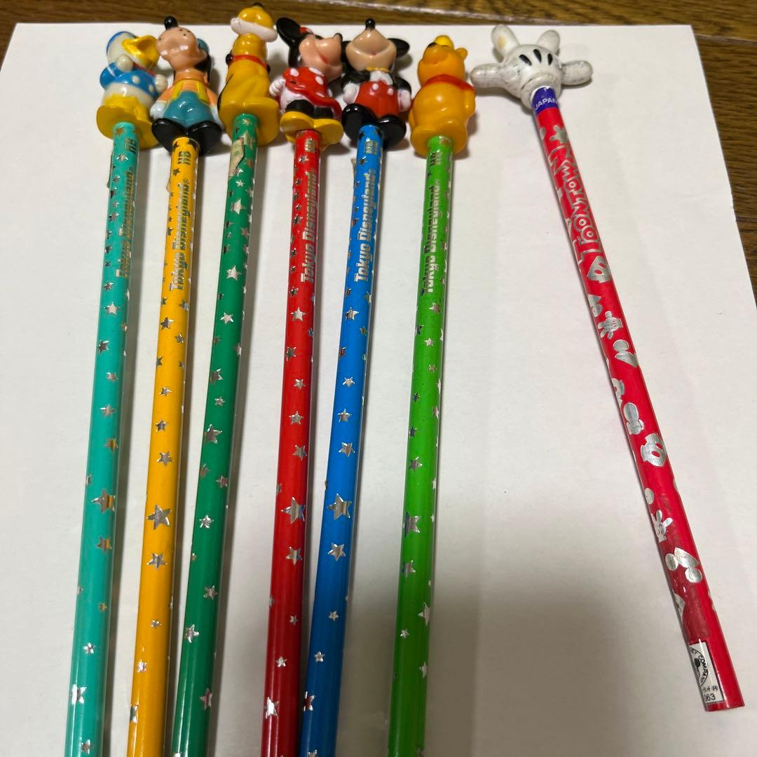 昭和レトロ 昔の東京ディズニーランド 鉛筆 えんぴつ7本セット