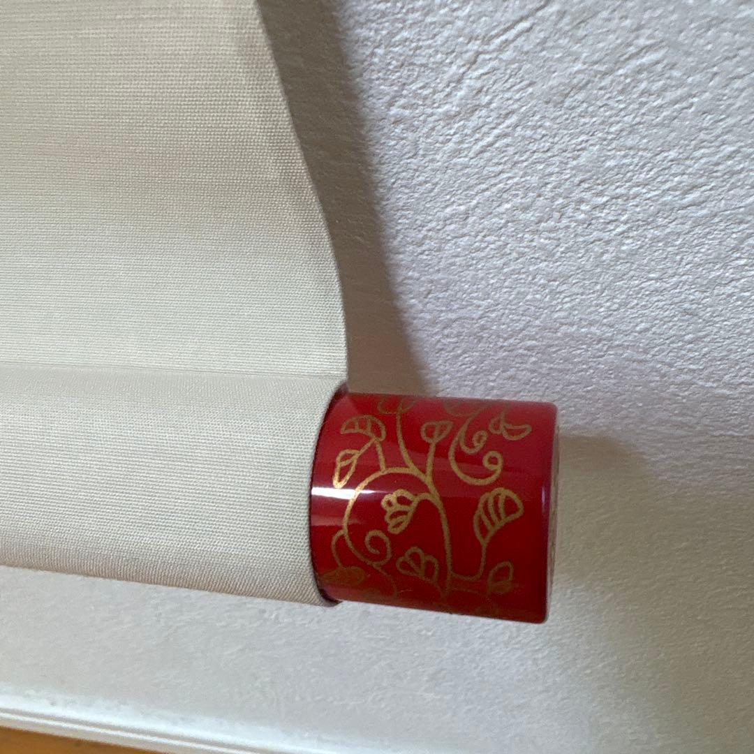 掛軸-村山静苑 立雛 日本画家 桃の節句 七五三 ひな祭り かけ日 日本画