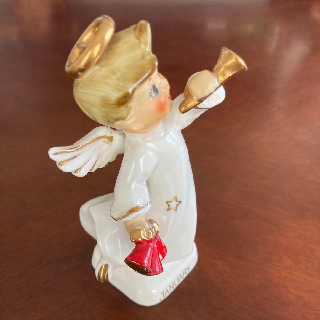 エンゼル人形　森永製菓　エンジェル　天使　置物　　陶器　昭和レトロ