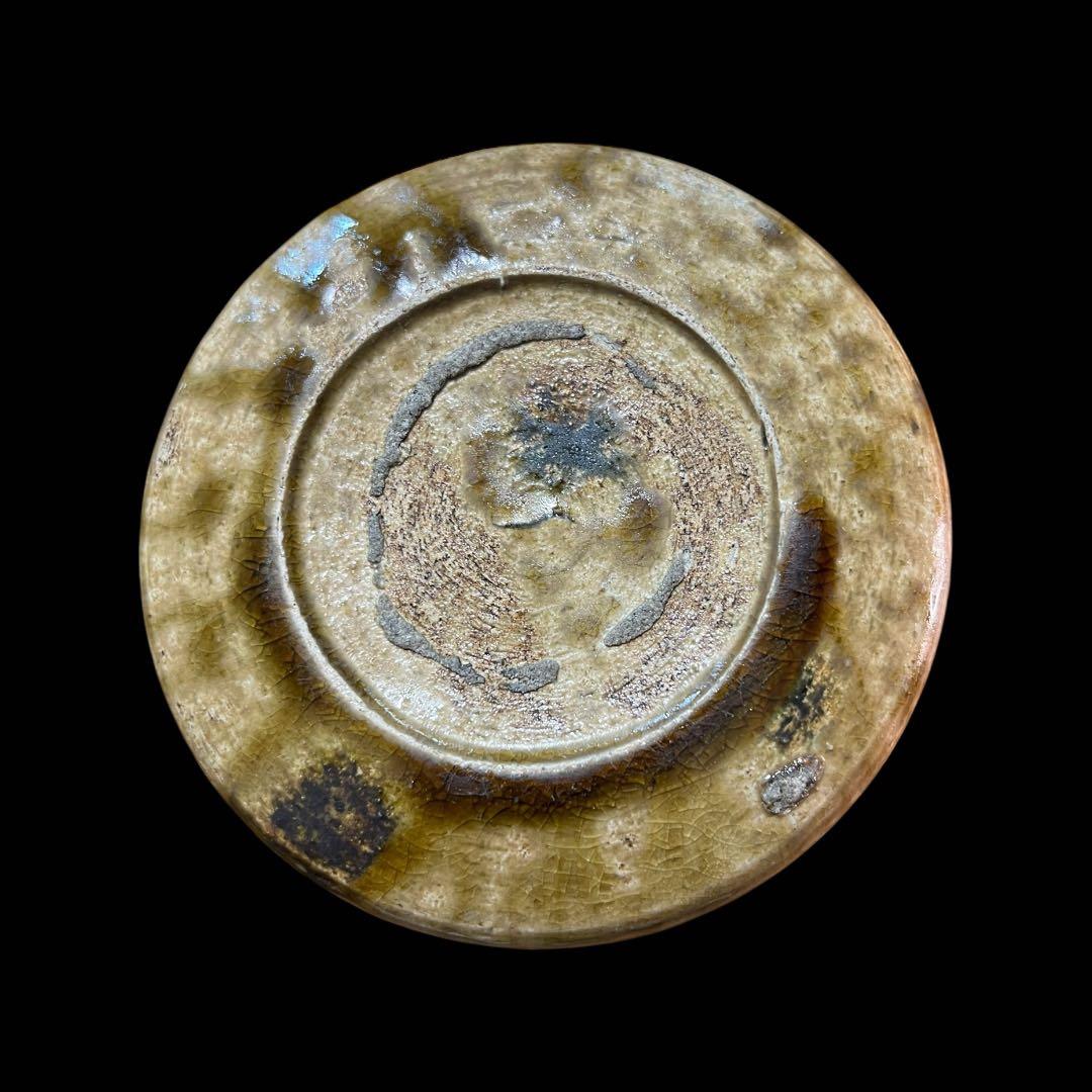 《極美品》茶道具 美濃焼 黄瀬戸茶碗 抹茶碗 共箱付