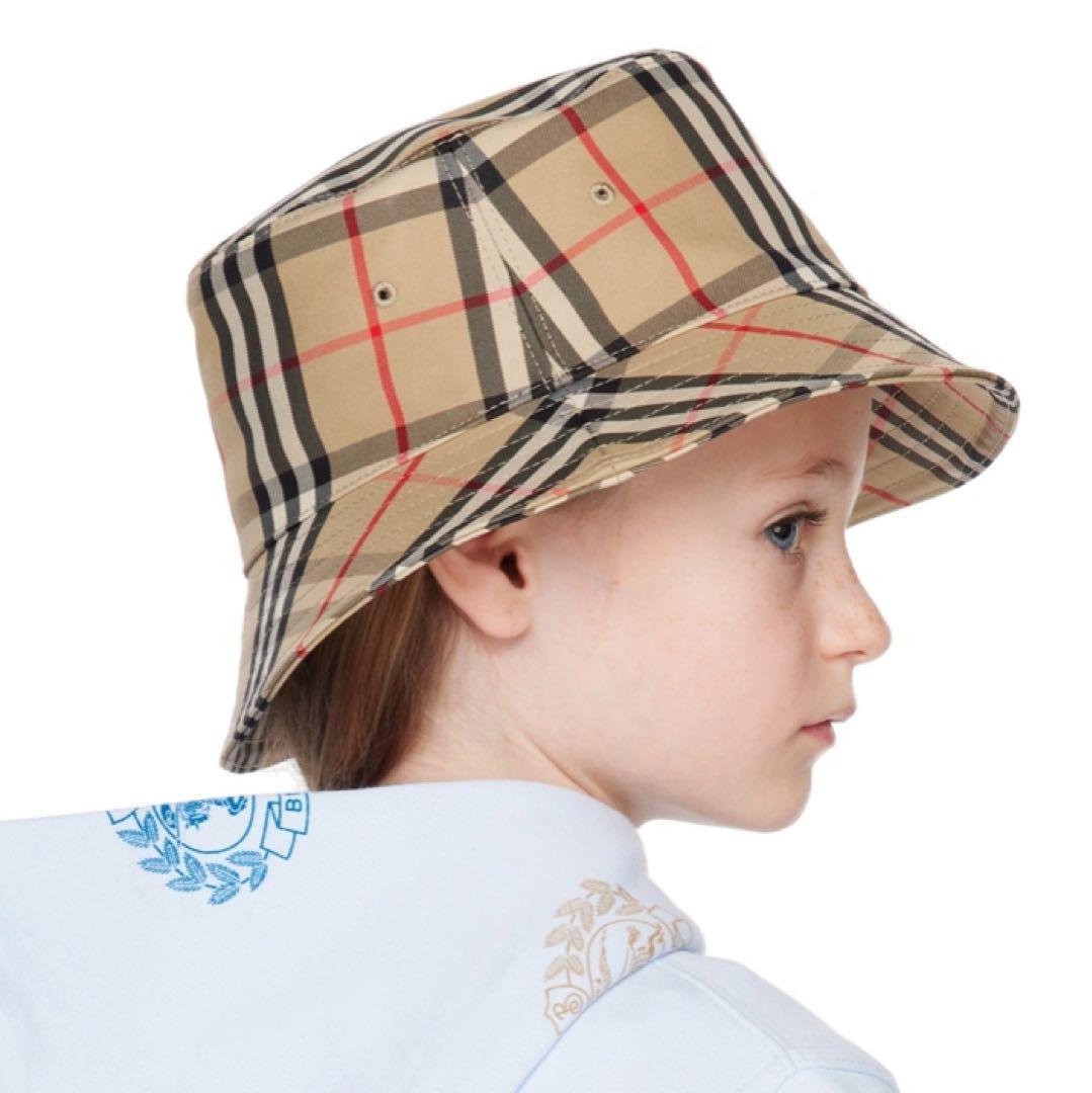 バーバリー BURBERRY キッズ 帽子 バケットハット 12M〜18M
