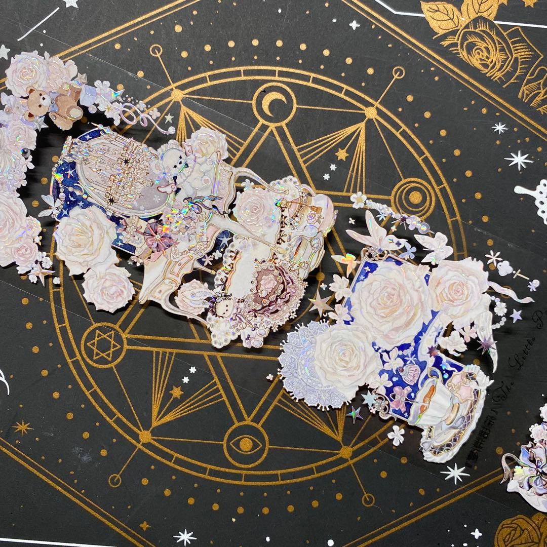 9259】海外 マステ 巻 貝殻光マスキングテープ お花 装飾系