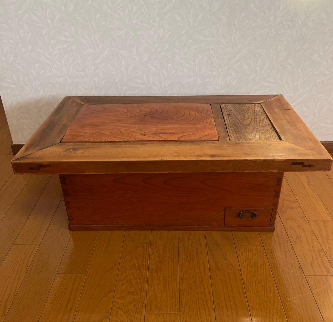囲炉裏 火鉢 昭和レトロ 古民家家具 希少 アンティーク 木製 vintage