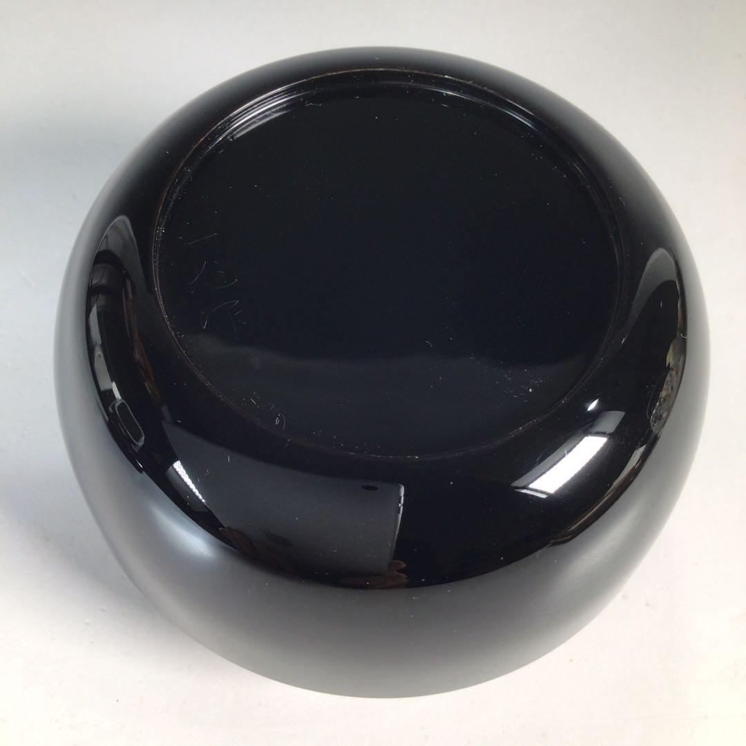 Ｎ３３５　棗　『一后一兆作』『而妙斎(千宗左)書付』『椿蒔絵』『平棗』　共箱