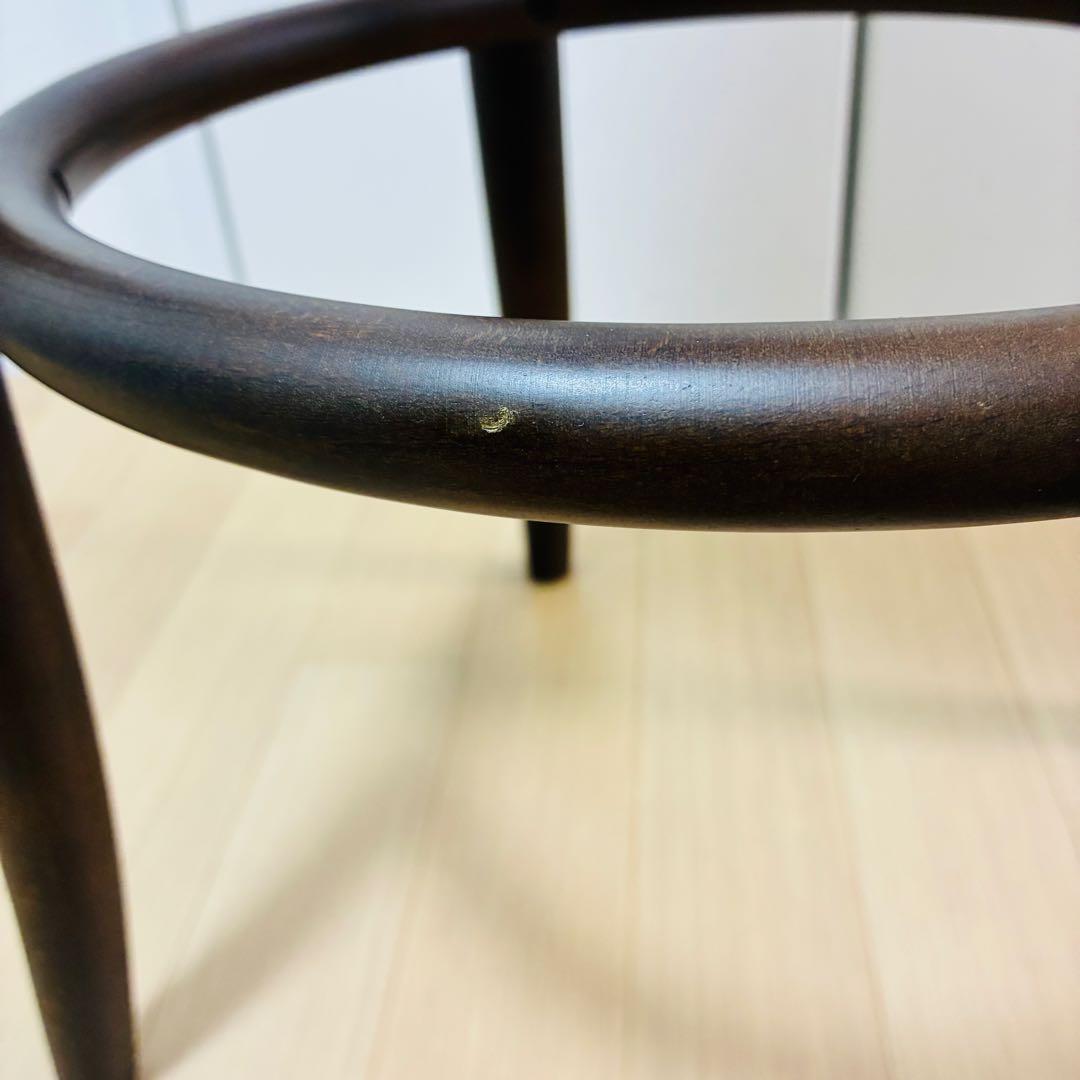 美品　最終価格　秋田木工　ベントウッド　カウンターチェア　曲げ木　ウォールナット