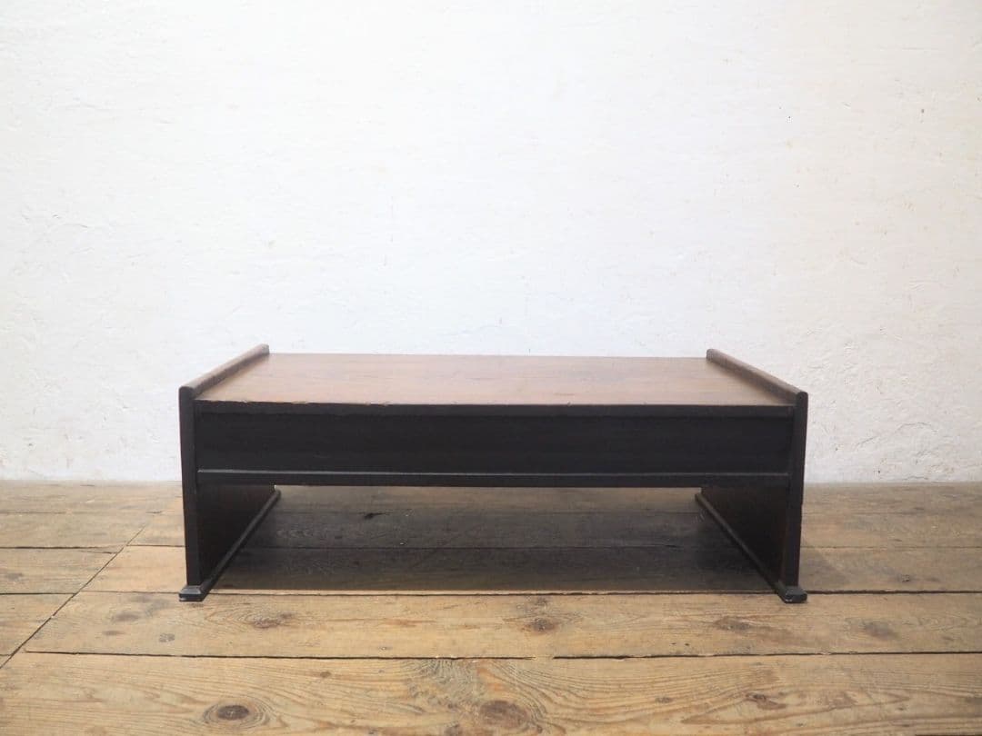 1266 アンティーク 抽斗3杯 欅の文机 一枚板 ローテーブル レトロ 骨董