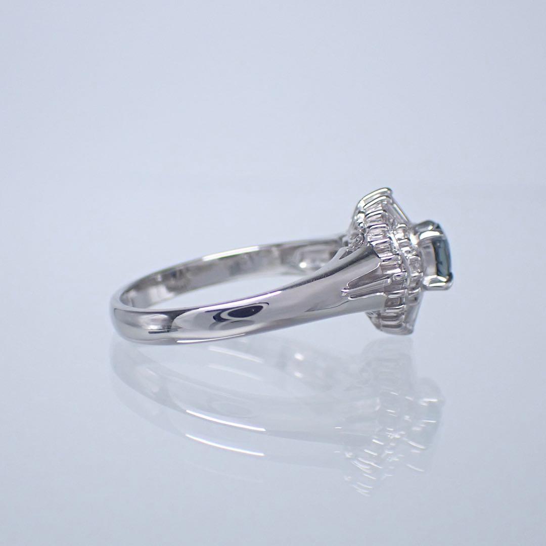 三越 極上アレキサンドライト0.31ct ダイヤ0.30ct Pt900 リング