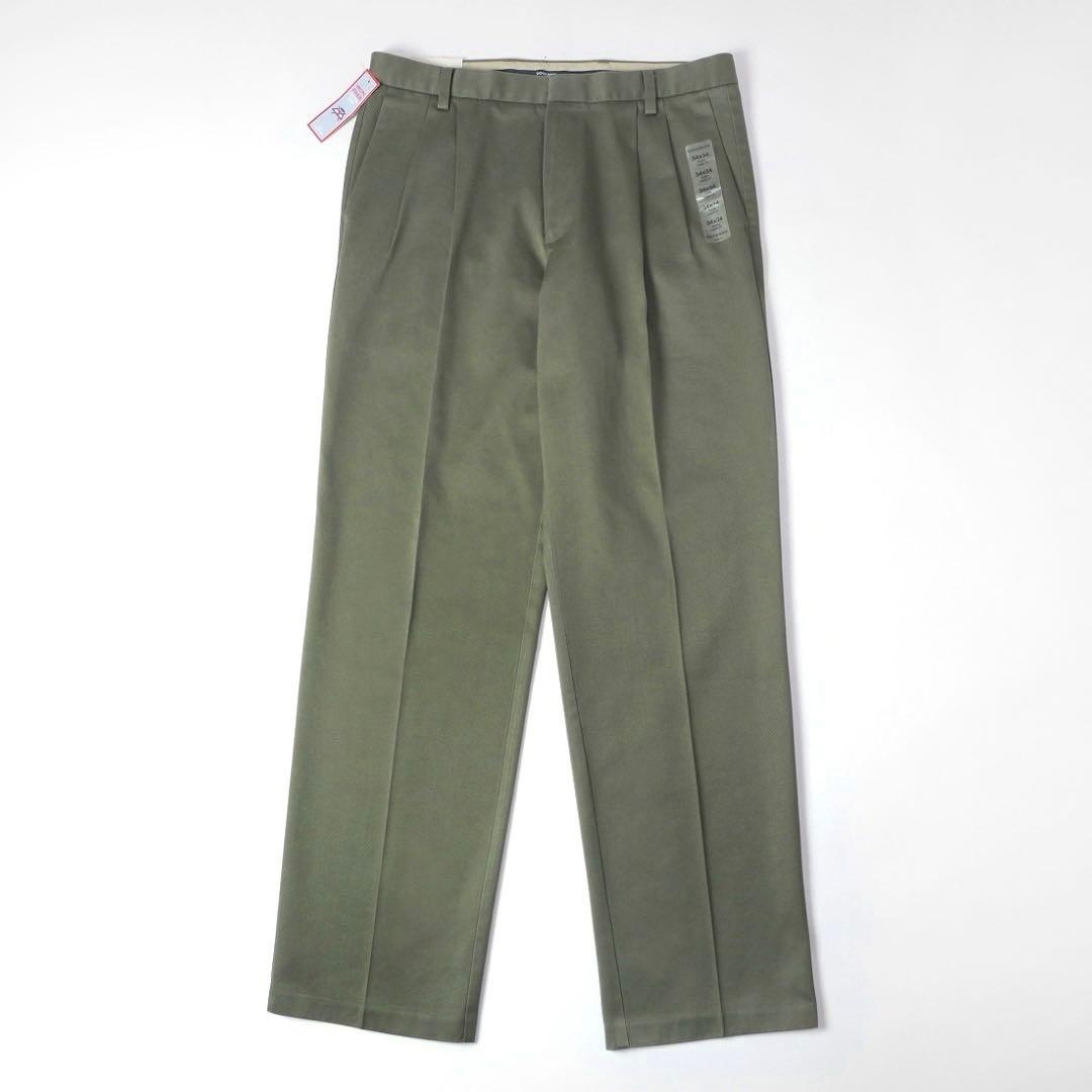 デッド00sビンテージ リーバイス ドッカーズ ツータック チノパンW34パンツ