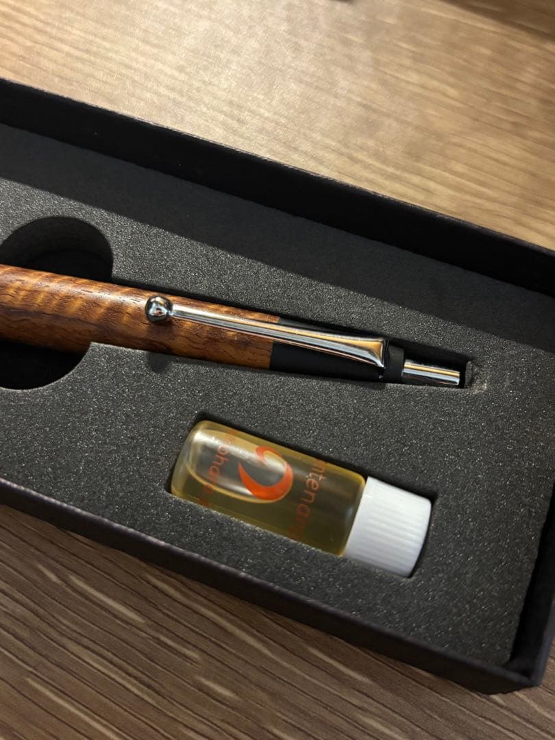 野原工芸 本花梨虎杢 ボールペン スタンダード 旧型 玉クリップ