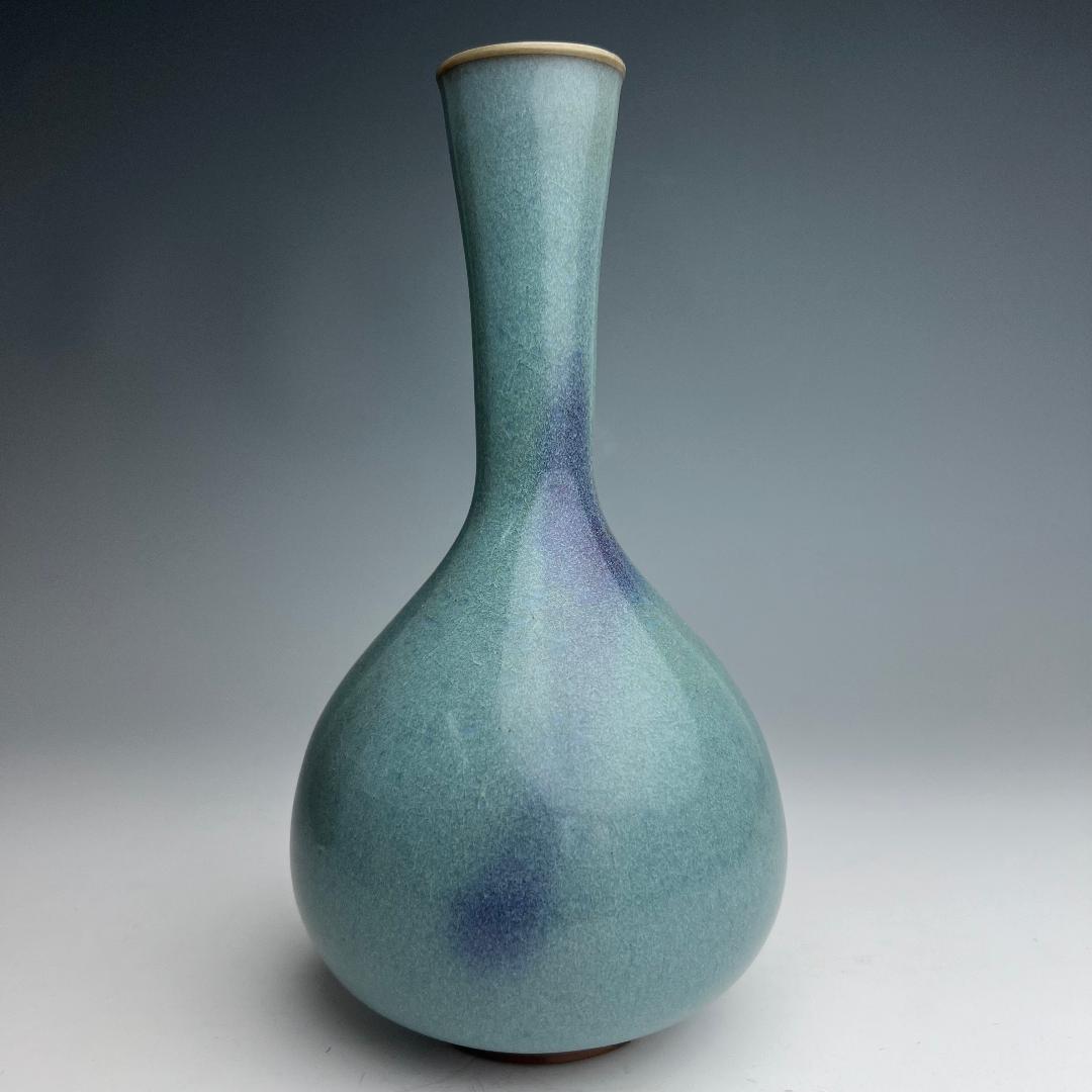 鈞窯 窯変紫斑釉乳釘香炉 薫炉 小壷 五大名窯