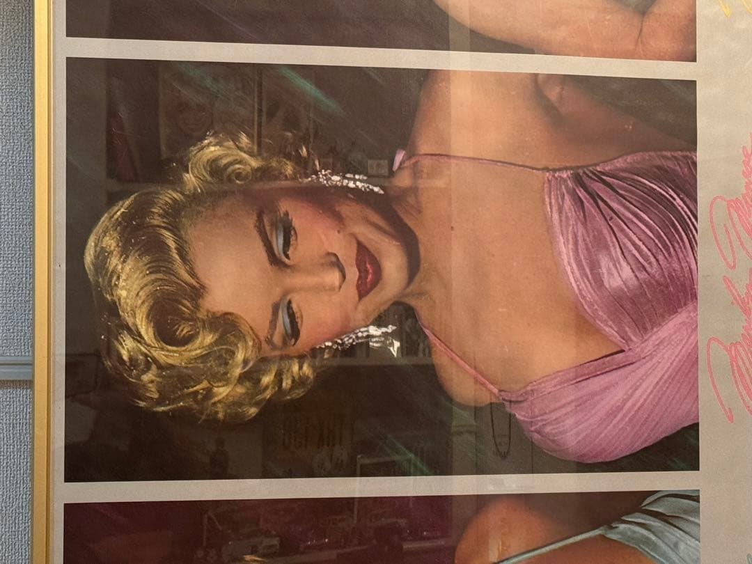 マリリンモンロー☆ロングポスター☆激レア☆特注額付き マリリン