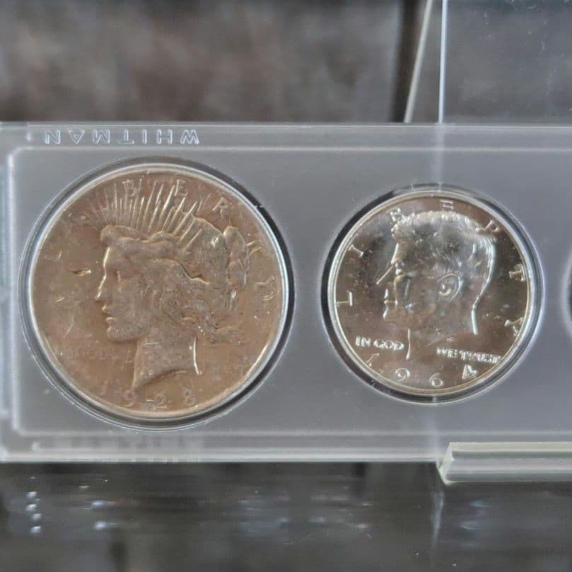 アメリカ6種コイン 旧硬貨 ケース付