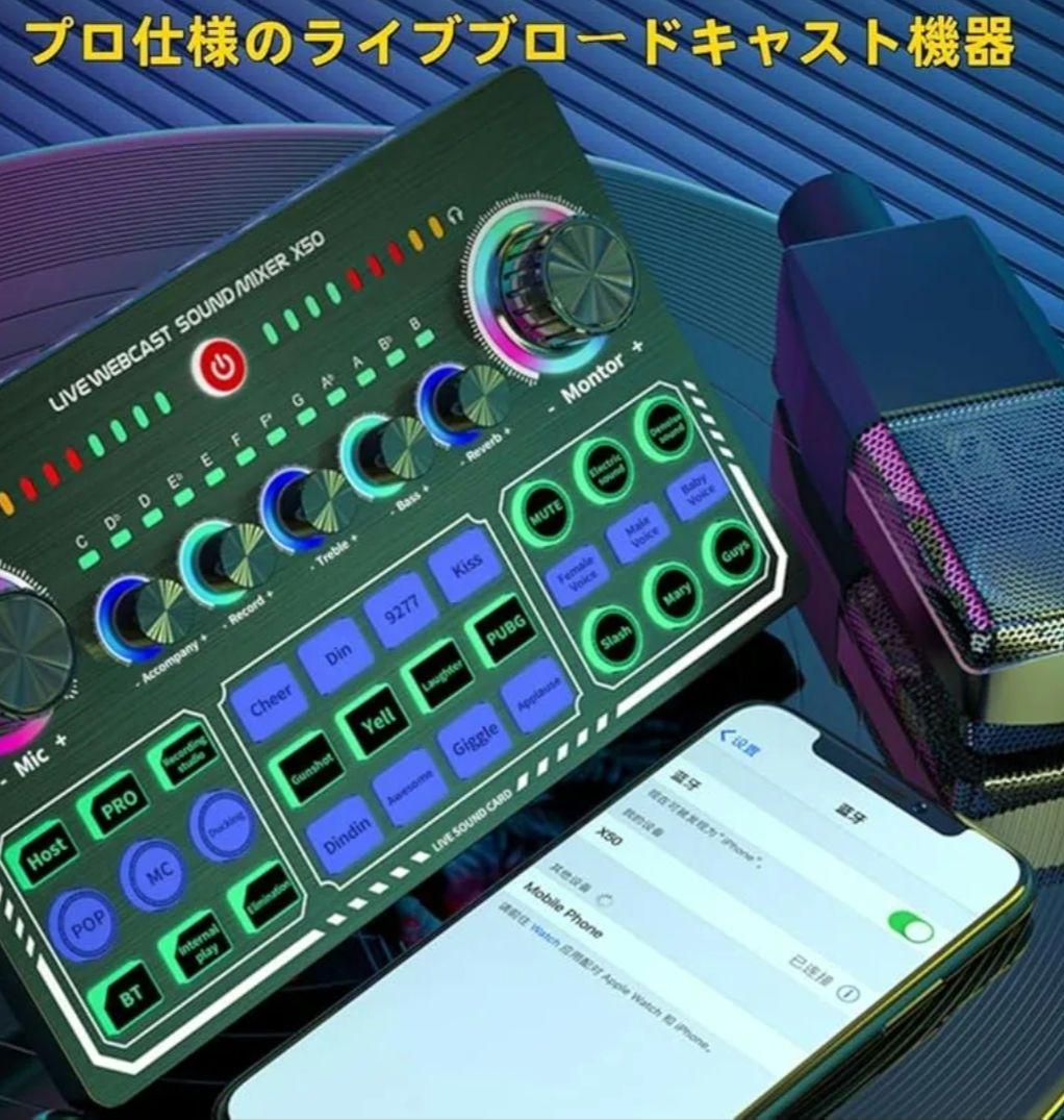 ミキサー＆コンデンサーマイクセット