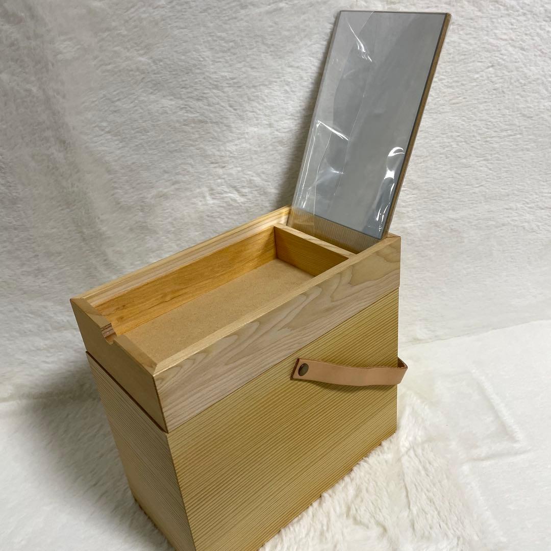 未使用　KURASHI & Trips 天然木製のメイクボックス