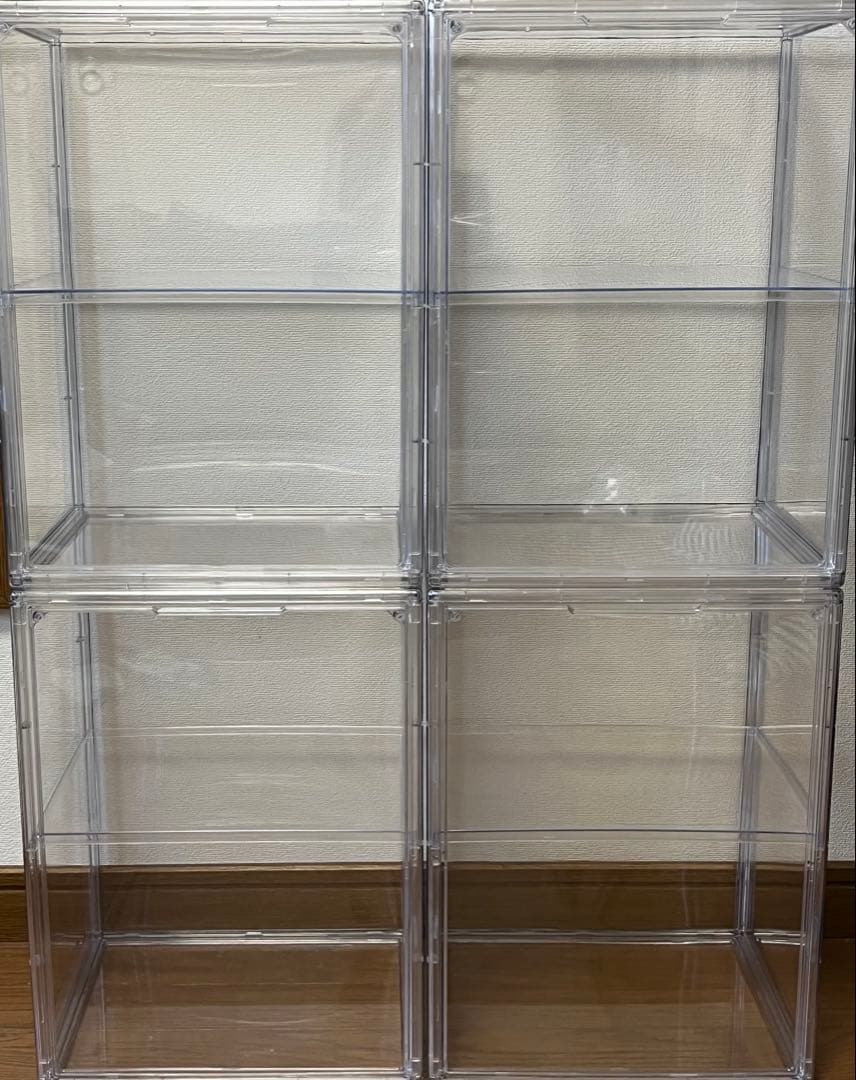 4つセット 八番屋 フィギュアケース コレクションケース クリア 透明 ボックス