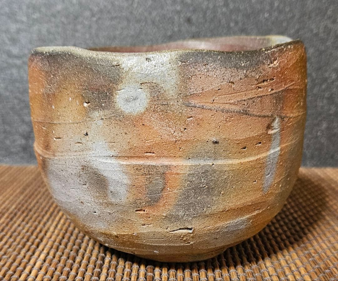 茶道具 茶器】備前焼 いさむ 勇 造 大振り 備前 窯変 茶碗 茶事 茶の湯