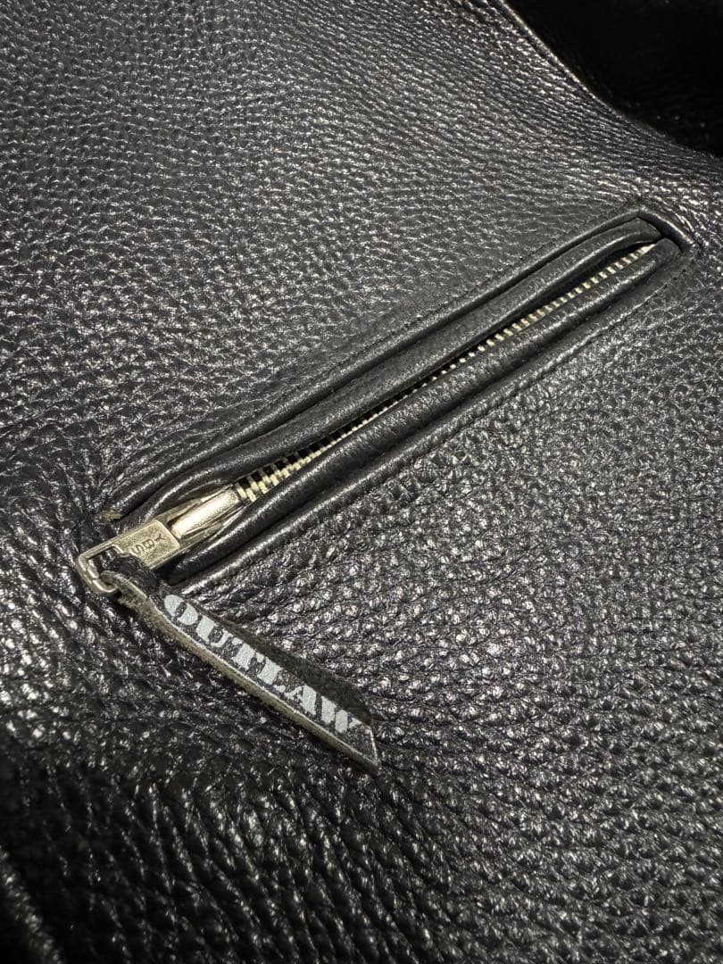 outlaw シングルライダースジャケット 42 牛革