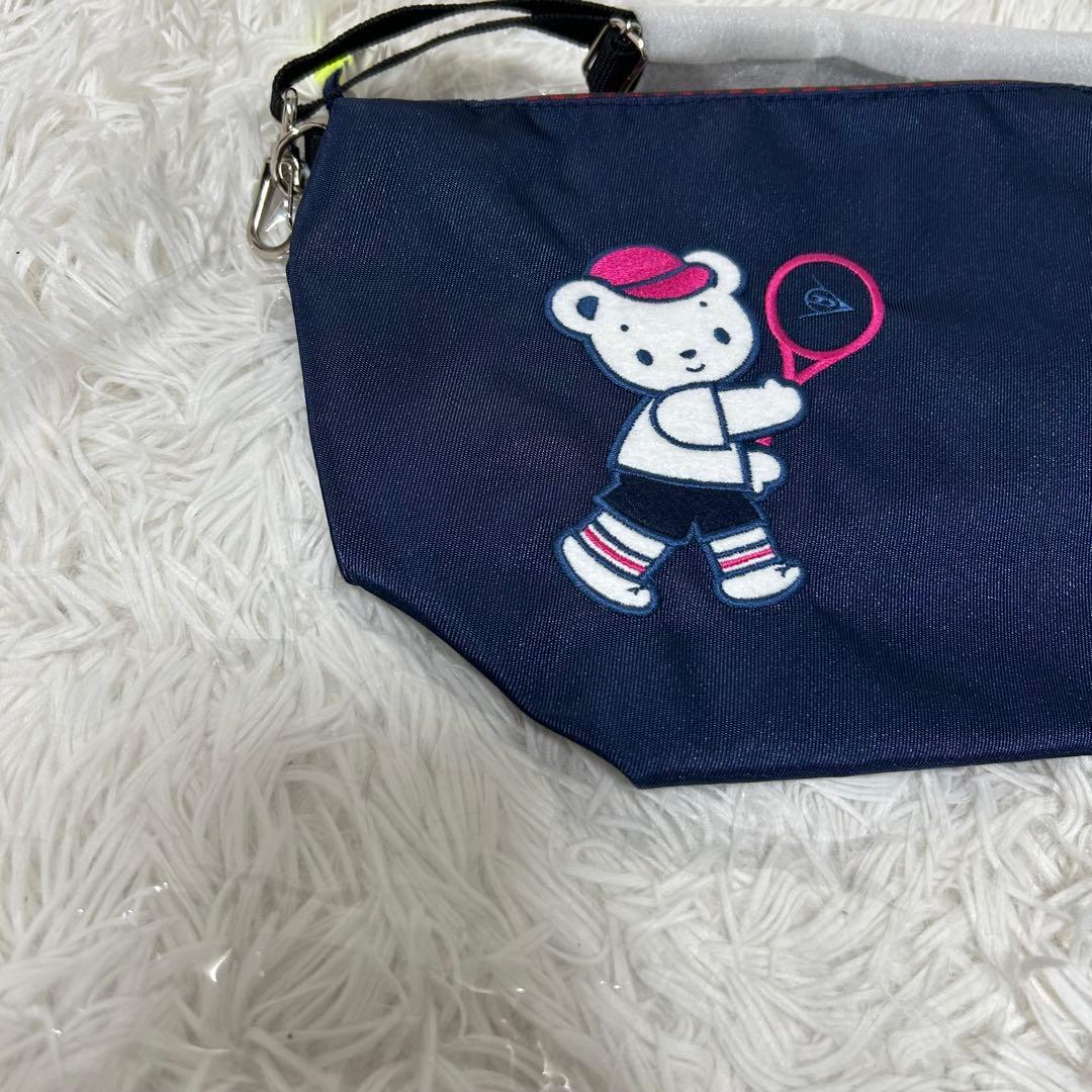 【新品未使用✨タグ付き/ダンロップコラボ】ファミリア　ショルダーバッグ　ネイビー